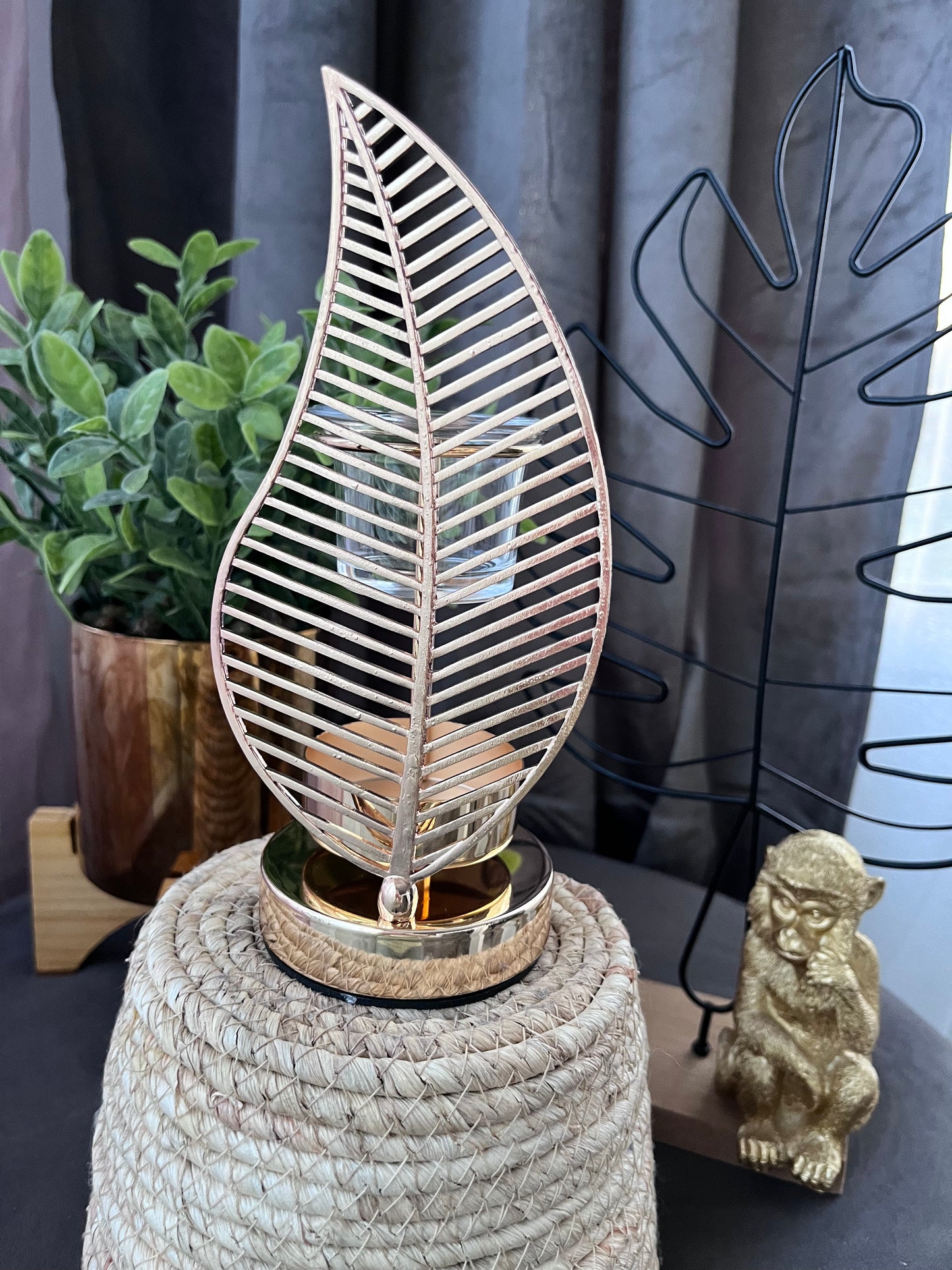 Brûle-parfum FEUILLE D’OR