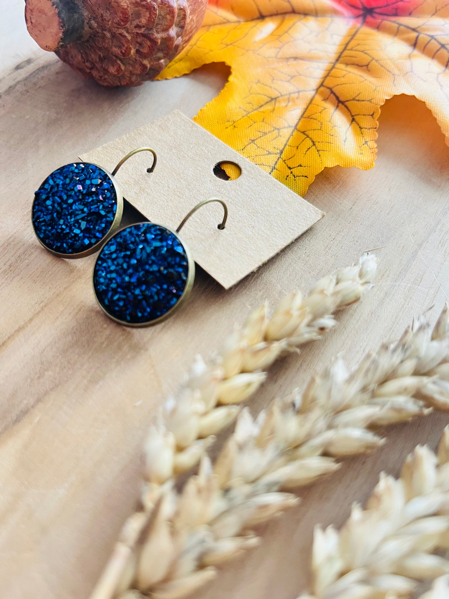 Boucles dormeuse BLEU