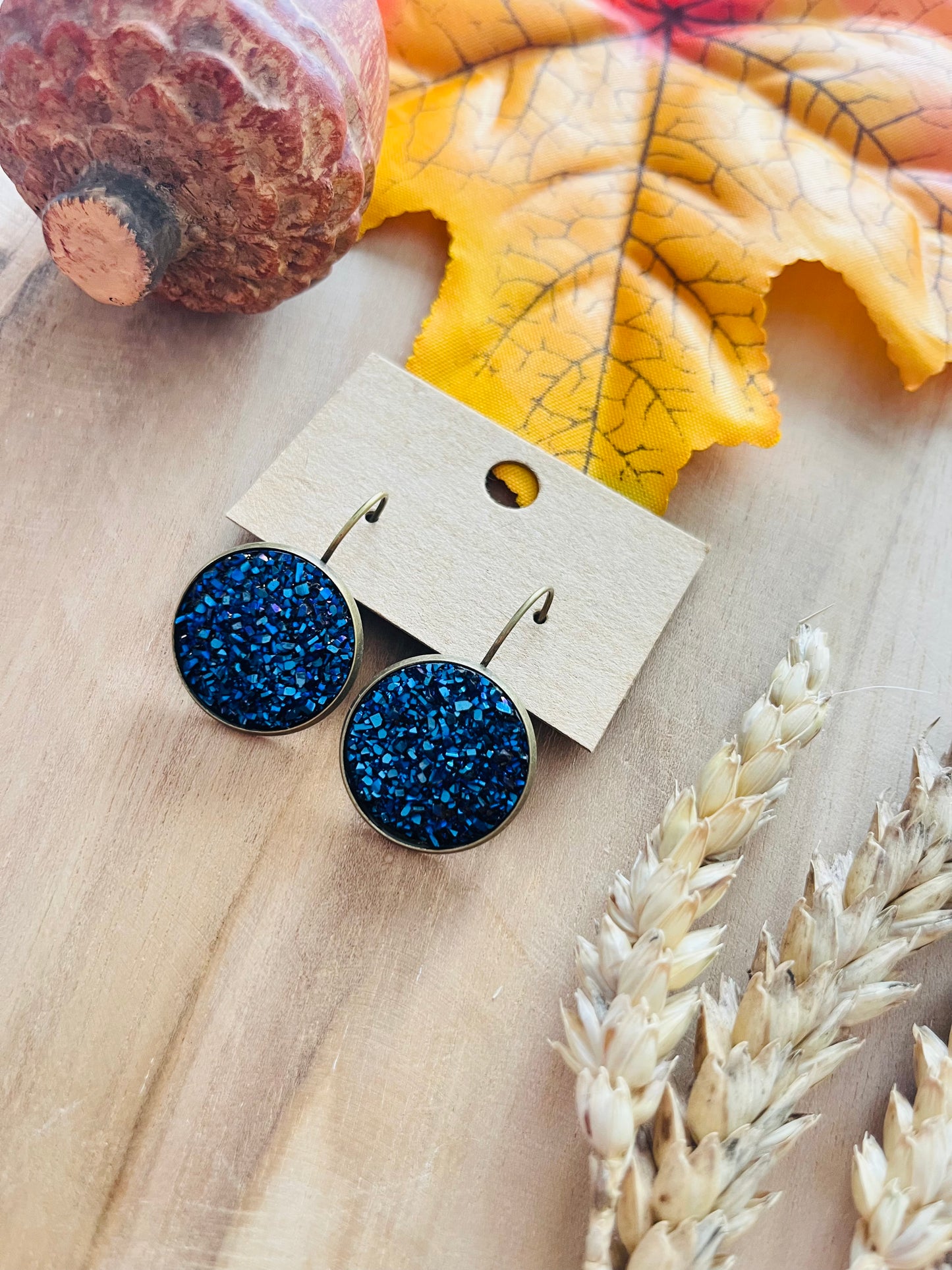 Boucles dormeuse BLEU