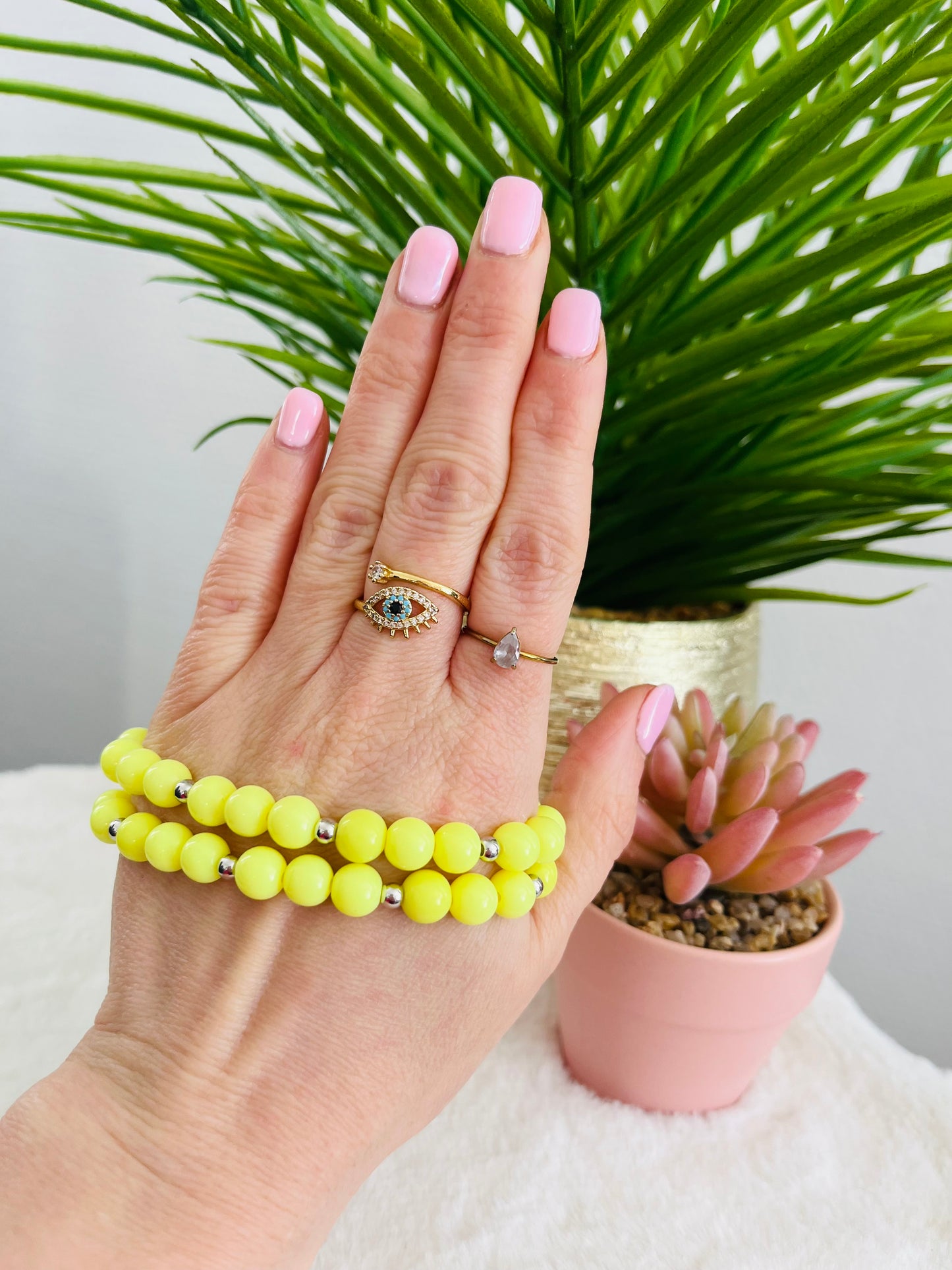 Bracelet MARGOT jaune pastel