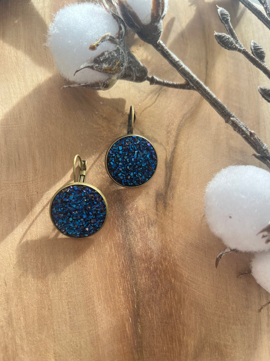 Boucles dormeuse BLEU